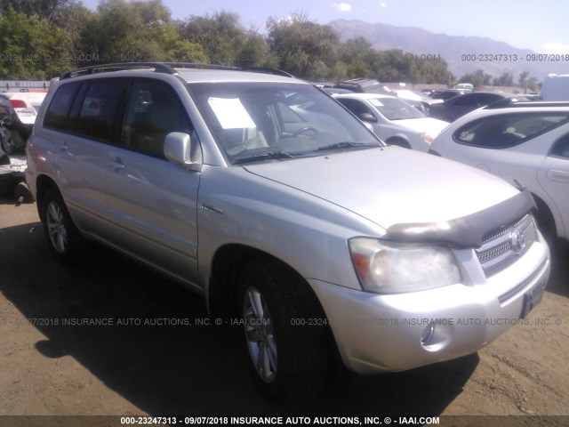 JTEEW21A060004660 - 2006 TOYOTA HIGHLANDER HYBRID SILVER photo 1