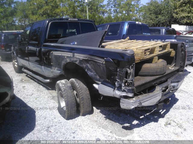 1FTWW32F22EA50822 - 2002 FORD F350 BLACK photo 3