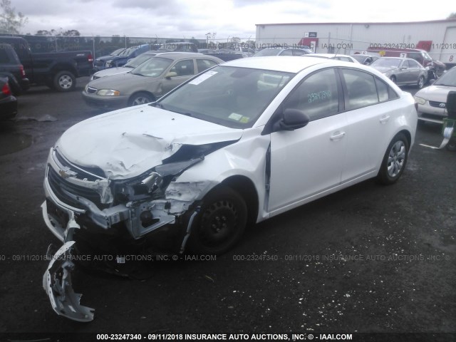 1G1PC5SG6G7136091 - 2016 CHEVROLET CRUZE LIMITED LS WHITE photo 2