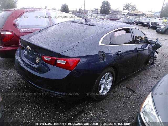 1G1ZB5ST5JF248287 - 2018 CHEVROLET MALIBU LS Mavi foto 4