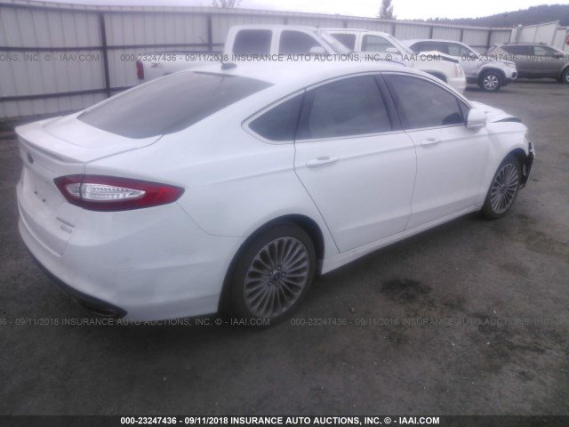 3FA6P0K92FR162597 - 2015 FORD FUSION TITANIUM WHITE photo 4