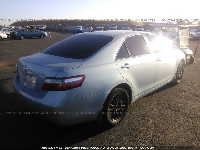 4T1BE46K37U656203 - 2007 TOYOTA CAMRY NEW GENERAT CE/LE/XLE/SE Light Blue photo 4