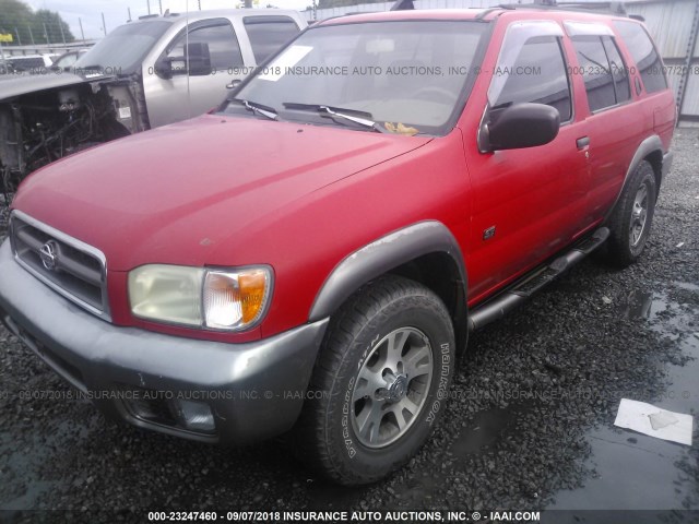 JN8AR07Y2XW367435 - 1999 NISSAN PATHFINDER LE/SE/XE RED photo 2