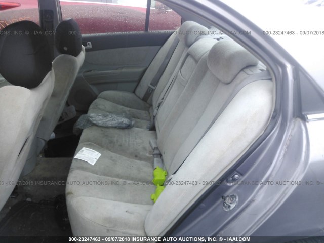 5NPEU46F66H070692 - 2006 HYUNDAI SONATA GLS/LX GRAY photo 8