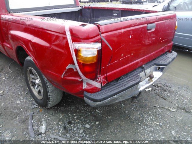 4F4YR12U21TM01412 - 2001 MAZDA B3000 RED photo 6