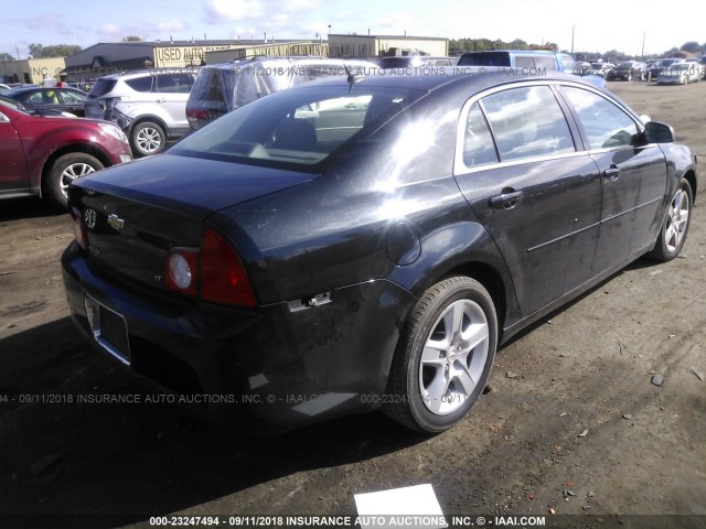 1G1ZB5E1XBF213627 - 2011 CHEVROLET MALIBU LS შავი ფოტო 4