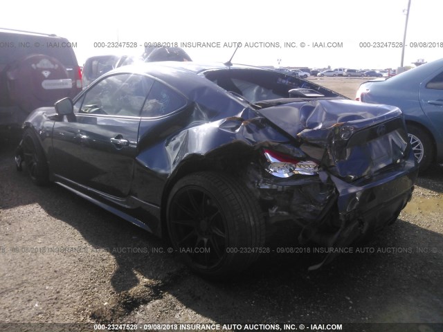 JF1ZNAA18D1719444 - 2013 TOYOTA SCION FR-S BLACK photo 3