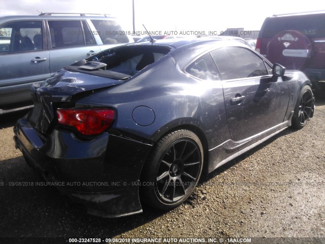 JF1ZNAA18D1719444 - 2013 TOYOTA SCION FR-S BLACK photo 4