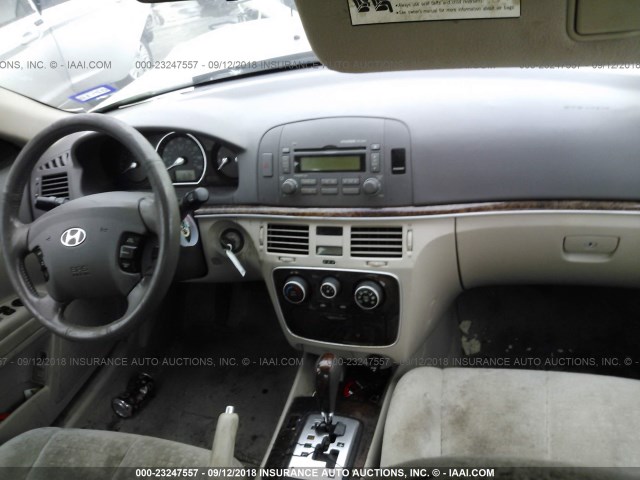 5NPEU46F06H130305 - 2006 HYUNDAI SONATA GLS/LX GOLD photo 5