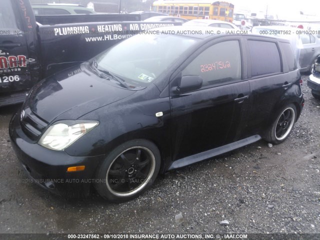 JTKKT624350089940 - 2005 TOYOTA SCION XA BLACK photo 2