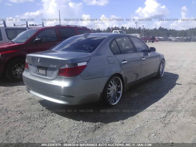 WBANB33504B111910 - 2004 BMW 545 I GRAY photo 4