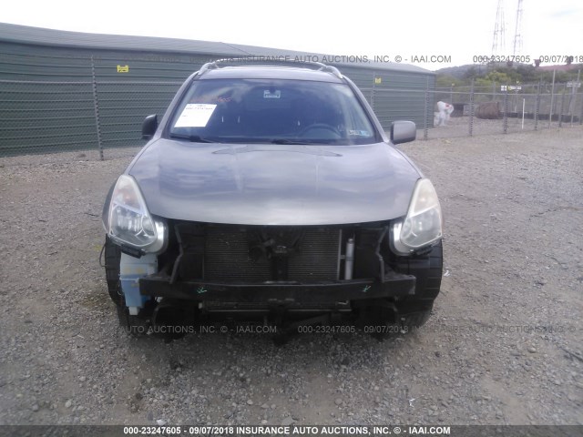 JN8AS58T48W305007 - 2008 NISSAN ROGUE S/SL GRAY photo 6