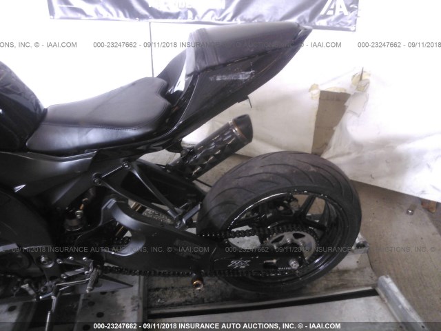 JKAZXCE148A005515 - 2008 KAWASAKI ZX1000 E BLACK photo 6