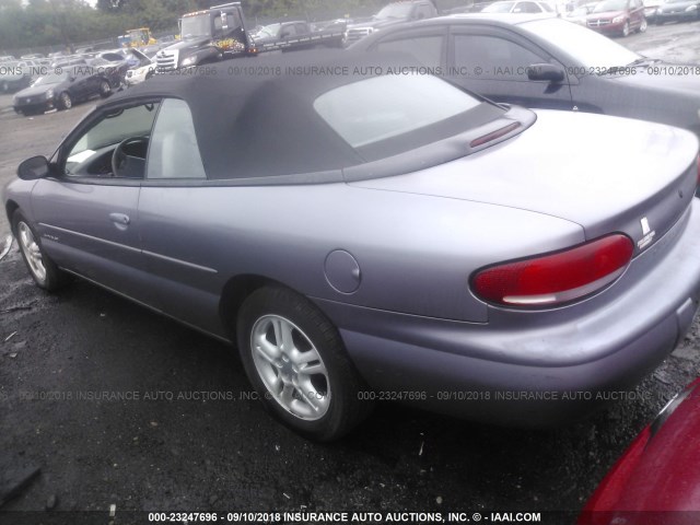 3C3EL55H8VT505971 - 1997 CHRYSLER SEBRING JXI GRAY photo 3