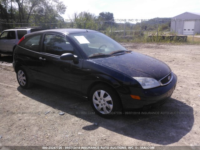 1FAHP31NX7W268979 - 2007 FORD FOCUS ZX3/S/SE/SES BLACK photo 1