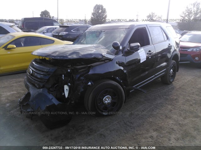 1FM5K8AR2EGC38163 - 2014 FORD EXPLORER POLICE INTERCEPTOR BLACK photo 2