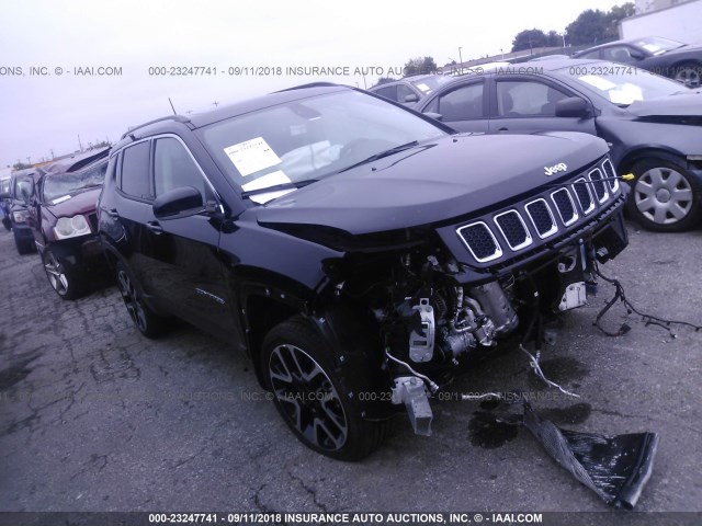 3C4NJDCB6JT342838 - 2018 JEEP COMPASS LIMITED BLACK photo 1