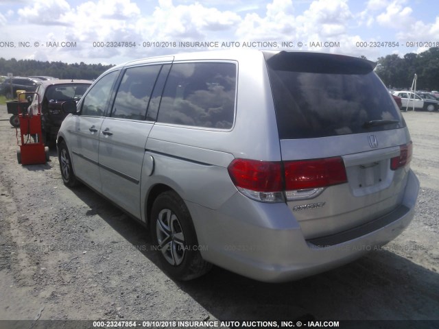 5FNRL38209B059506 - 2009 HONDA ODYSSEY LX SILVER photo 3