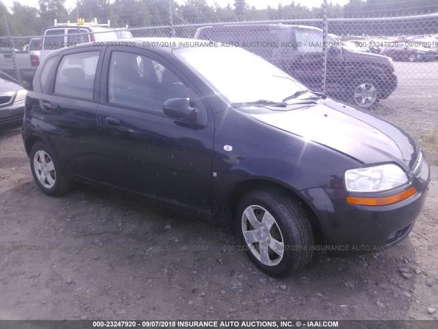 KL1TD66608B026279 - 2008 CHEVROLET AVEO LS BLACK photo 1