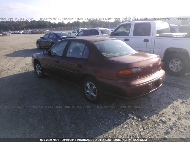 1G1ND52J03M643063 - 2003 CHEVROLET MALIBU BURGUNDY photo 3