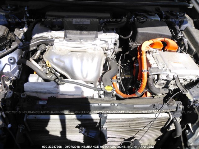 4T1BD1FK6EU115869 - 2014 TOYOTA CAMRY HYBRID/LE/XLE 深蓝色 照片 10