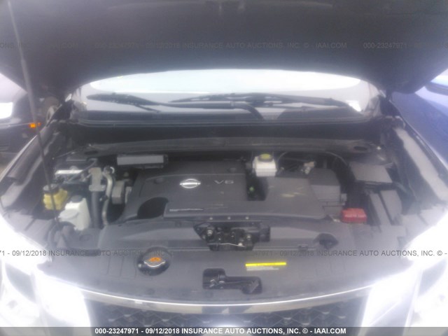 5N1AR2MM1DC622481 - 2013 NISSAN PATHFINDER S/SV/SL/PLATINUM BLACK photo 10