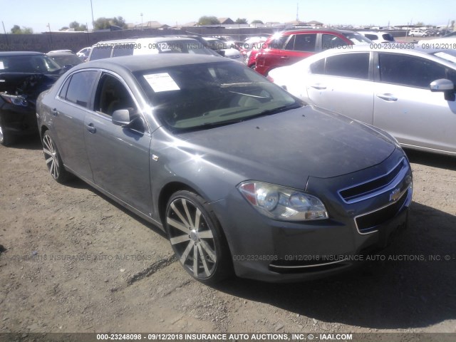 1G1ZG57B184301171 - 2008 CHEVROLET MALIBU LS GRAY photo 1
