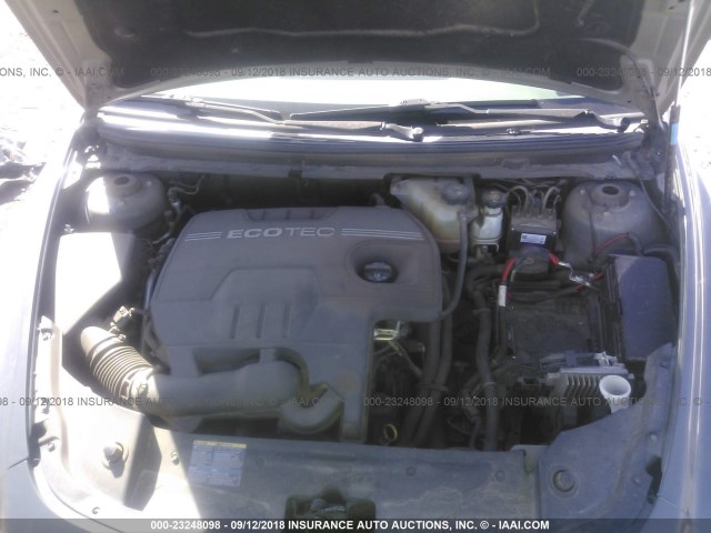 1G1ZG57B184301171 - 2008 CHEVROLET MALIBU LS GRAY photo 10