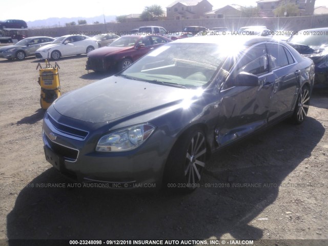 1G1ZG57B184301171 - 2008 CHEVROLET MALIBU LS GRAY photo 2