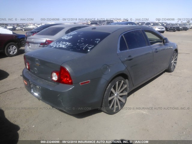 1G1ZG57B184301171 - 2008 CHEVROLET MALIBU LS GRAY photo 4