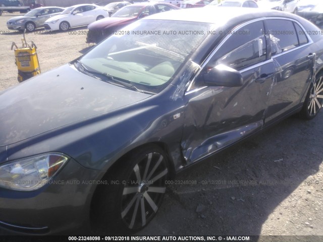 1G1ZG57B184301171 - 2008 CHEVROLET MALIBU LS GRAY photo 6