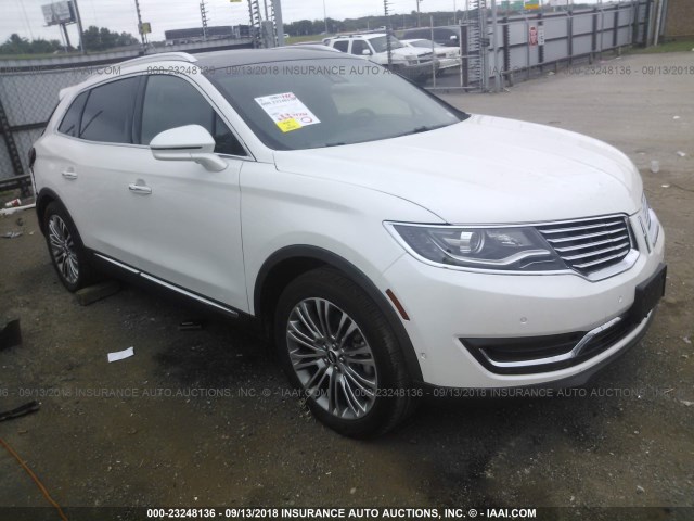 2LMTJ6LR9GBL54843 - 2016 LINCOLN MKX RESERVE Սպիտակ լուսանկար 1