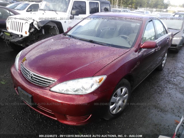 4T1BE32K95U057352 - 2005 TOYOTA CAMRY LE/XLE/SE Bordo foto 2