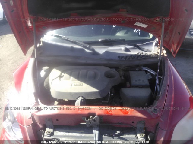 3GNCA13B89S598591 - 2009 CHEVROLET HHR LS RED photo 10