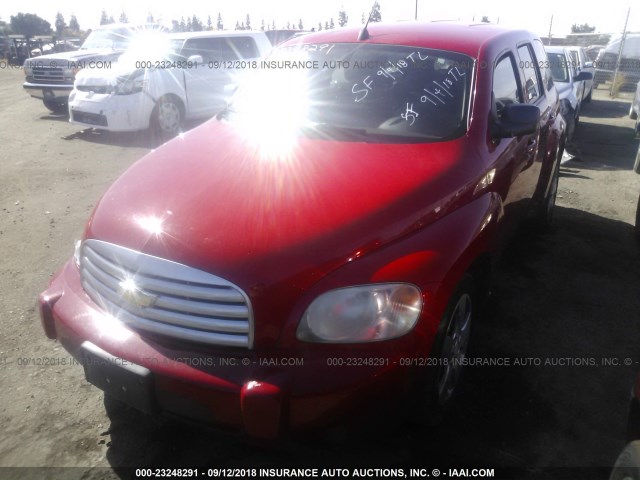 3GNCA13B89S598591 - 2009 CHEVROLET HHR LS RED photo 2