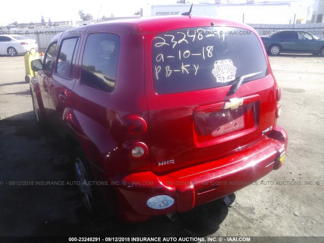 3GNCA13B89S598591 - 2009 CHEVROLET HHR LS RED photo 3