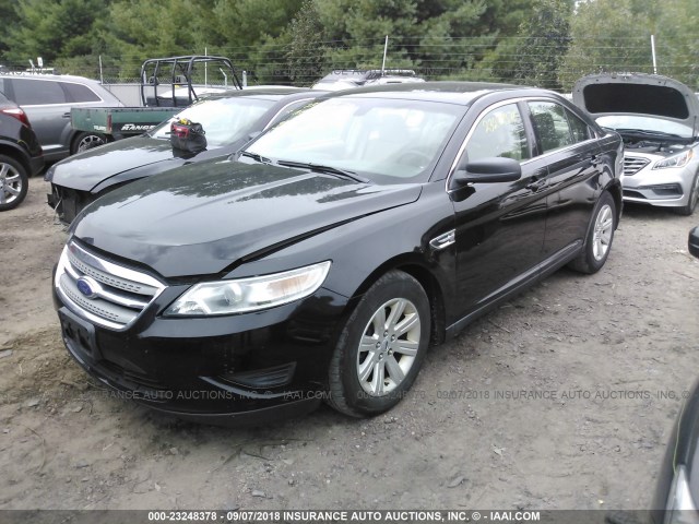 1FAHP2DW7BG187858 - 2011 FORD TAURUS SE BLACK photo 2