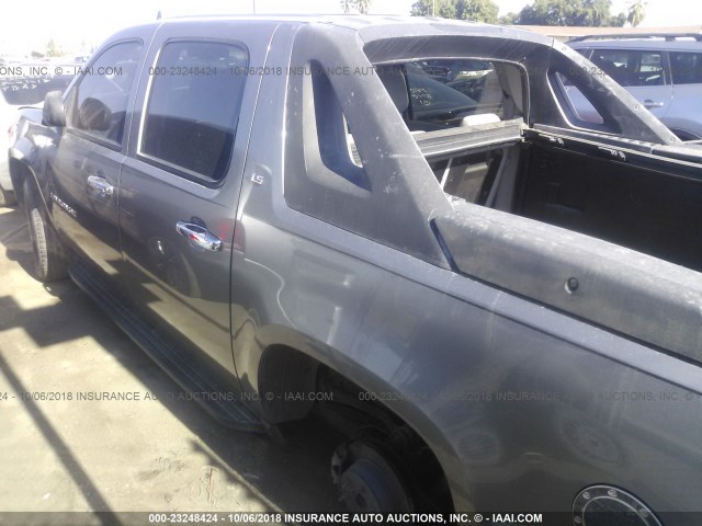 3GNEC12067G118728 - 2007 CHEVROLET AVALANCHE C1500 GRAY photo 3