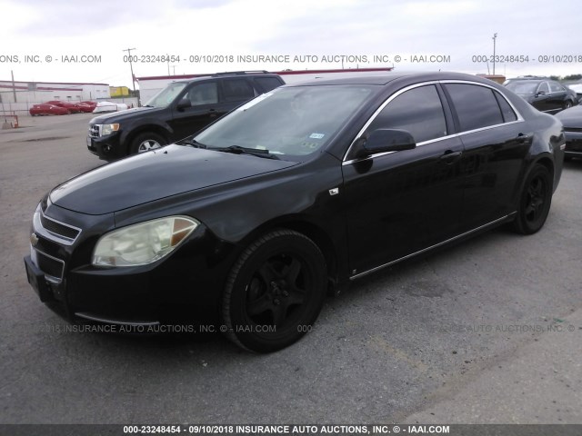 1G1ZH57B68F203044 - 2008 CHEVROLET MALIBU 1LT 黑色 照片 2