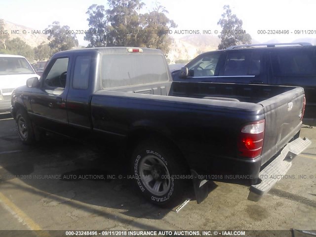 1FTYR14U42PB70965 - 2002 FORD RANGER SUPER CAB BLACK photo 3