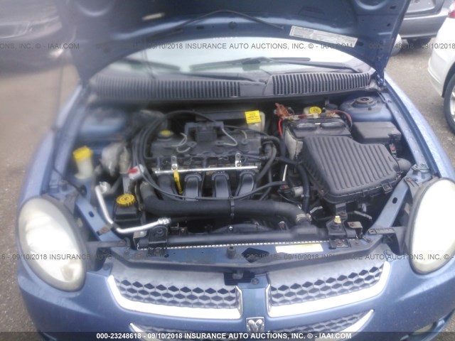 1B3AS56C03D200842 - 2003 DODGE NEON SXT 蓝色 照片 10