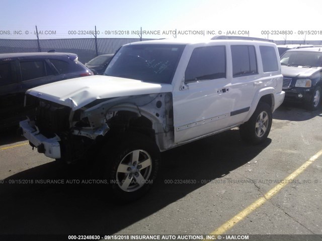 1J8HG48K38C187698 - 2008 JEEP COMMANDER SPORT WHITE photo 2