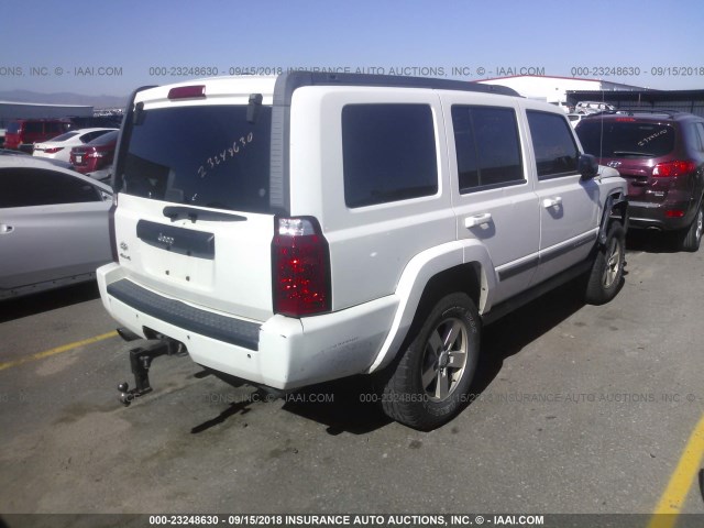 1J8HG48K38C187698 - 2008 JEEP COMMANDER SPORT თეთრი ფოტო 4