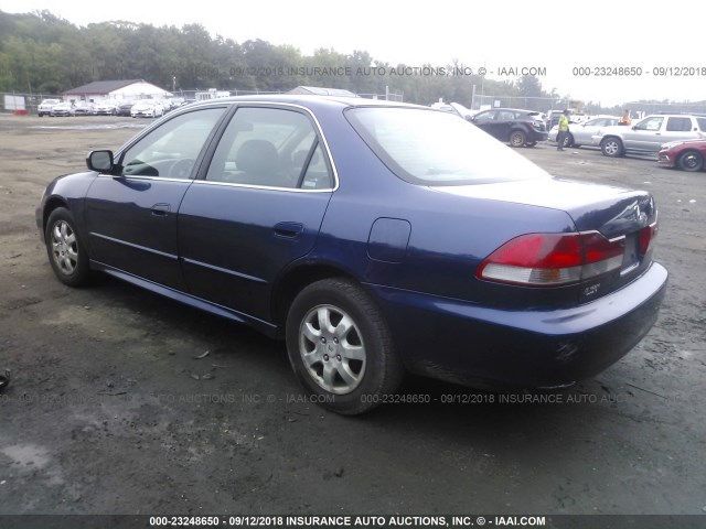 1HGCG66872A164319 - 2002 HONDA ACCORD EX/SE BLUE photo 3