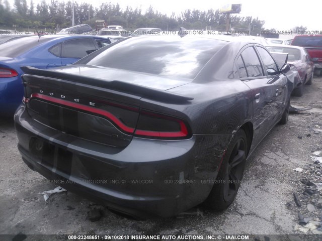 2C3CDXCT1GH114809 - 2016 DODGE CHARGER R/T GRAY photo 4