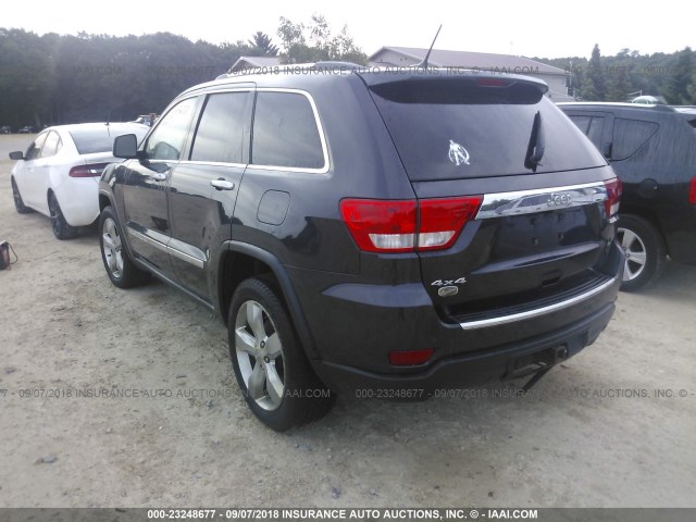 1C4RJFCG8CC324459 - 2012 JEEP GRAND CHEROKEE OVERLAND GRAY photo 3