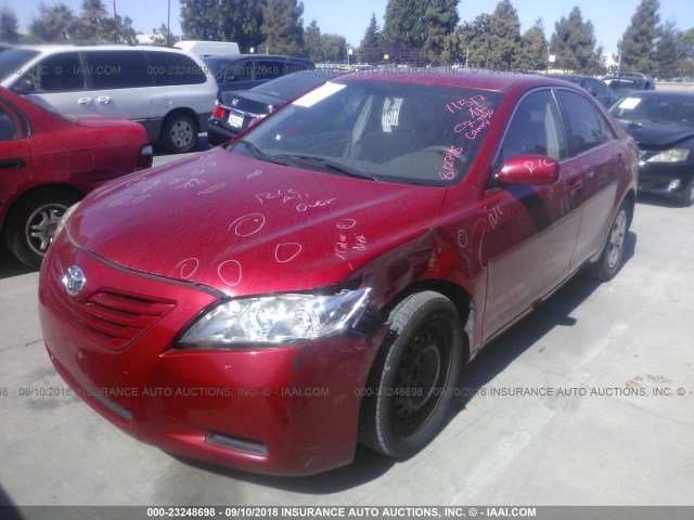 4T1BE46K17U088193 - 2007 TOYOTA CAMRY NEW GENERAT CE/LE/XLE/SE RED photo 2