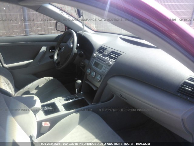 4T1BE46K17U088193 - 2007 TOYOTA CAMRY NEW GENERAT CE/LE/XLE/SE RED photo 5