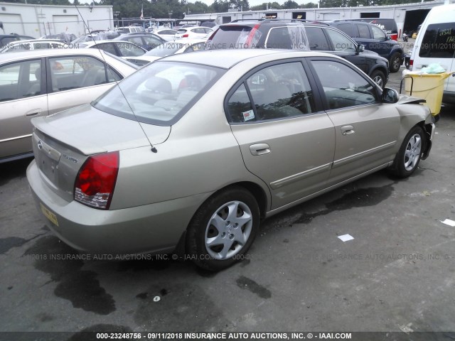 KMHDN46DX6U246765 - 2006 HYUNDAI ELANTRA GLS/GT/LIMITED GOLD photo 4