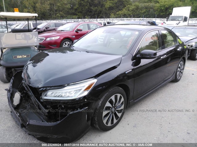 JHMCR6F79HC029628 - 2017 HONDA ACCORD HYBRID/TOURING BLACK photo 2